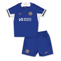 Camisa de time de futebol Chelsea Replicas 1º Equipamento Infantil 2023-24 Manga Curta (+ Calças curtas)